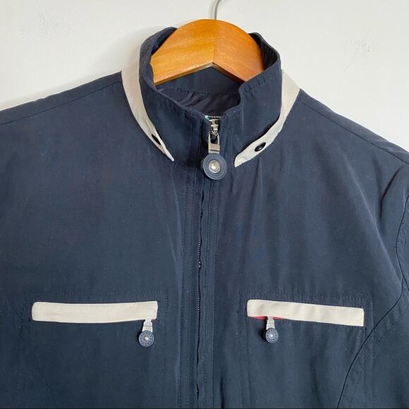 Jamie Sadock jacket women's size small black cream colorblock zip golf - Picture 3 of 15